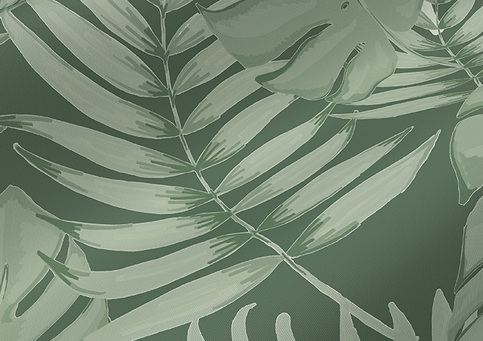 Lush Palms, Green - Twist&Fit Roller Blind - Image 4